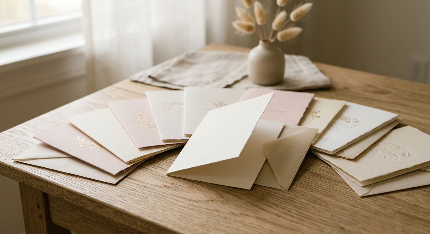 Cartes de papeterie premium